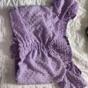Light purple crop top